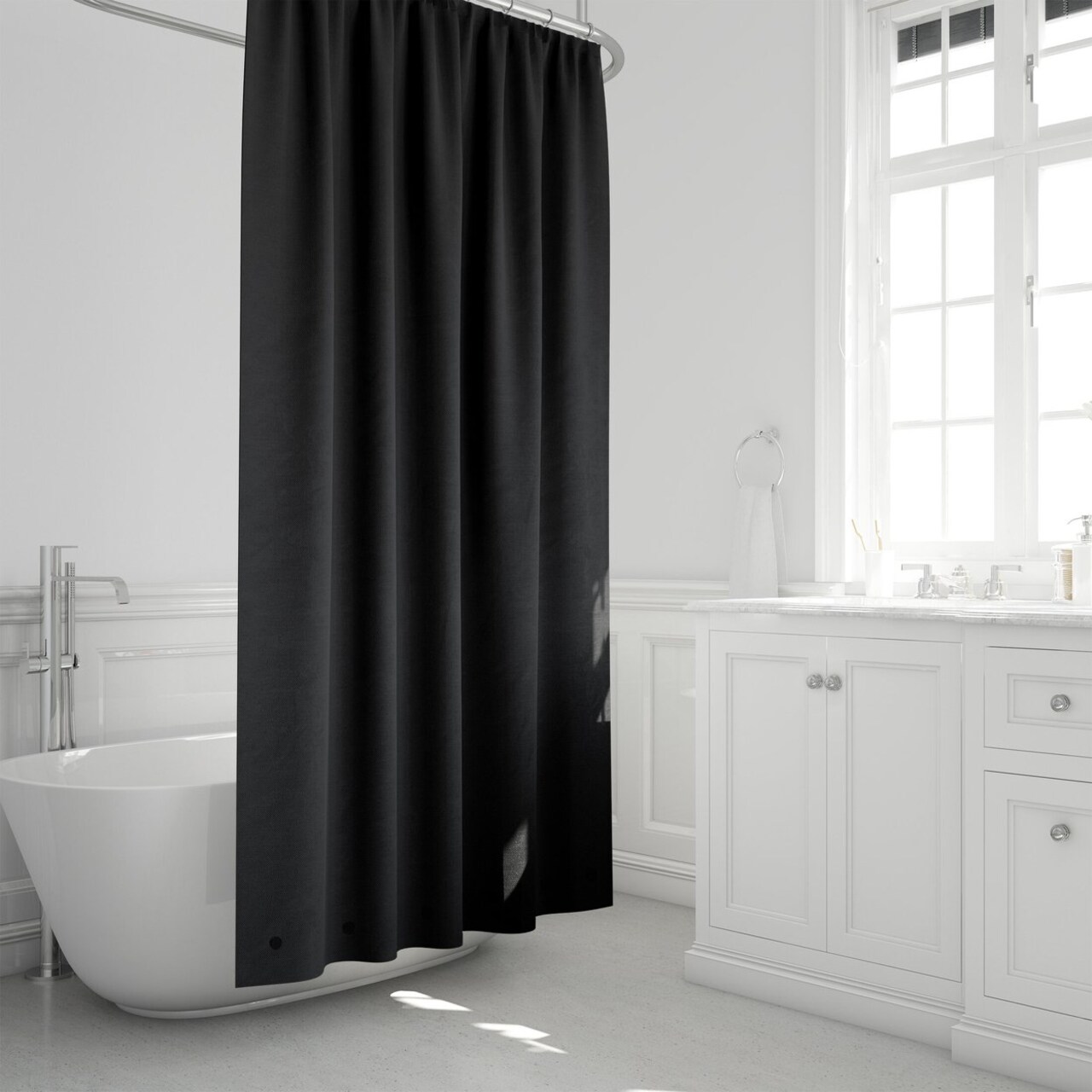 Lightweight Shower Curtain Liner Solid Plastic Vinyl 72X72 Inch